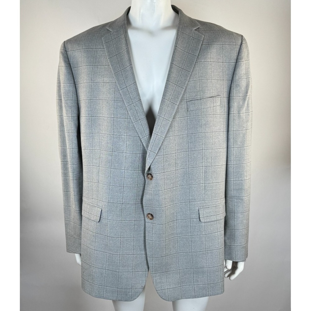Lauren Ralph Lauren Silk Wool Blazer Mens 52L EUC Lined 2-Button Double-Vented